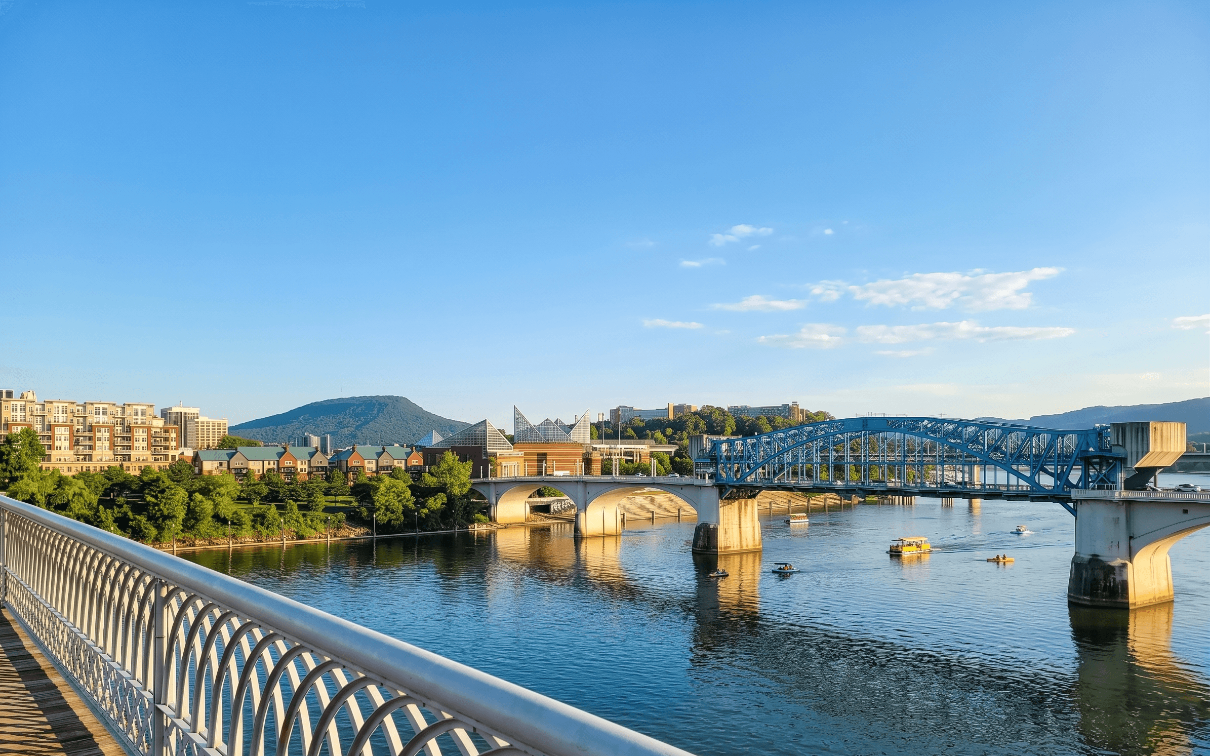 The Chattanooga skyline photographed by Alynto, representing the primary market the agency serves with search engine optimization, pay-per-click advertising, web design, CRM setup and commercial photography services.
